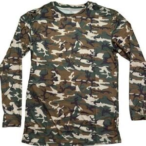 NWT TOMMIE COPPER Men’s Camo Long Sleeve Crew Neck Tee Shirt - Size 3XL